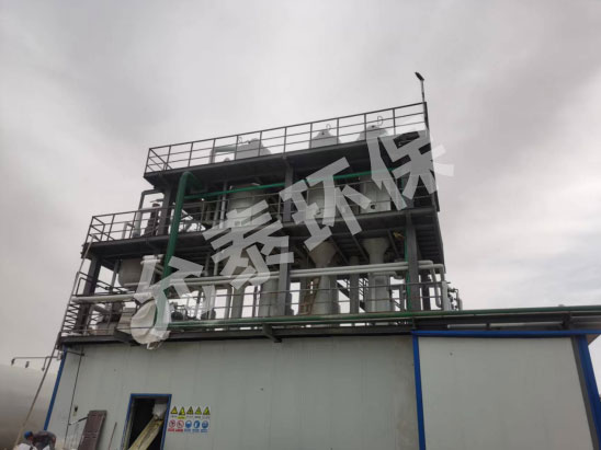 105t/D 醋酸鈉、硫酸鈉高鹽廢水  三效強制循環蒸發器成套系統